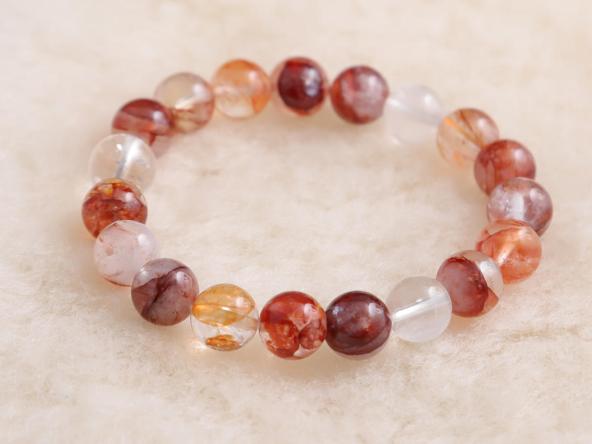 4-br-5-11-2-ヒマラヤレッドクォーツ・ブレスレット（約10mm玉）［No.2］IMG_2222.jpg