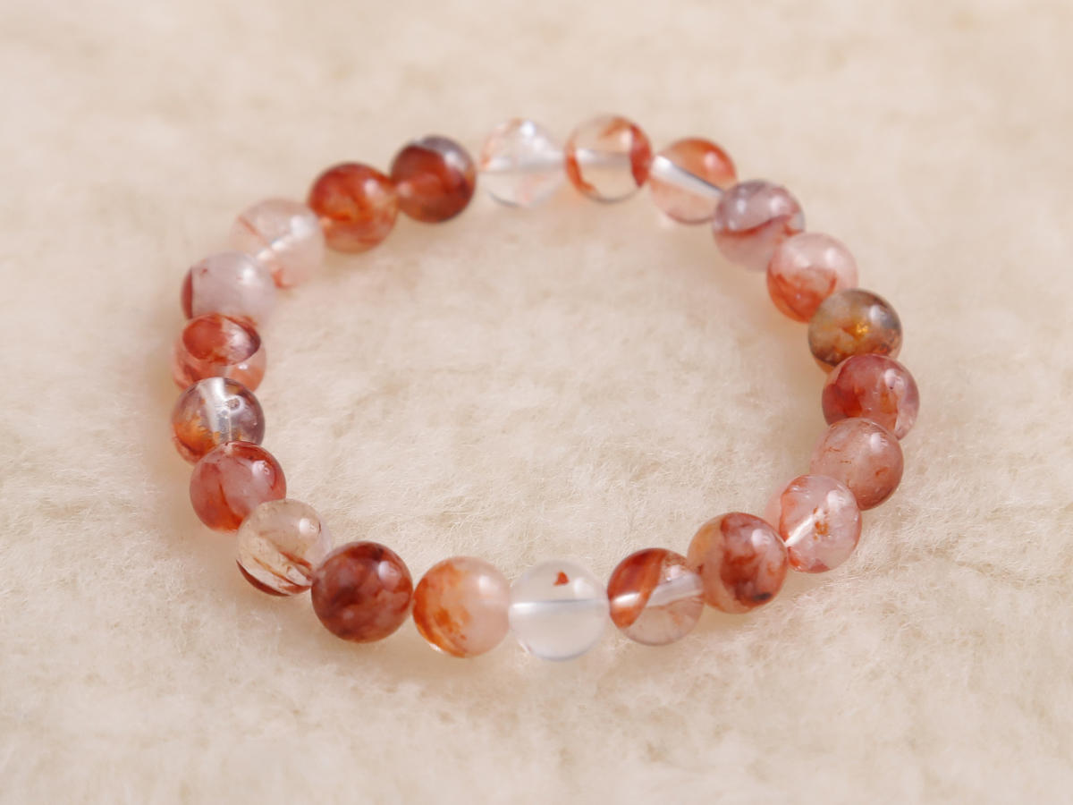 2-br-5-11-3-ヒマラヤレッドクォーツ・ブレスレット（約8mm玉）［No.3］IMG_2229.jpg