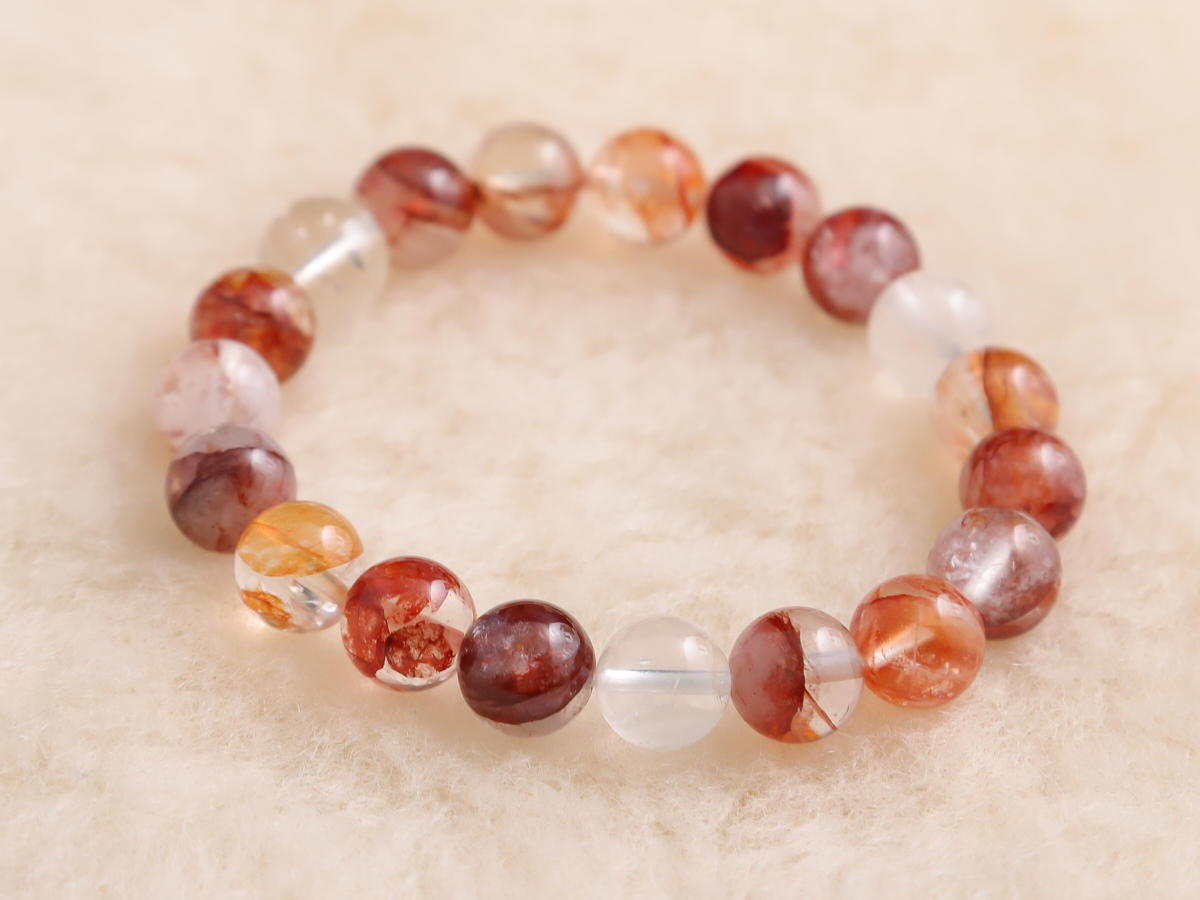 3-br-5-11-2-ヒマラヤレッドクォーツ・ブレスレット（約10mm玉）［No.2］IMG_2221.jpg