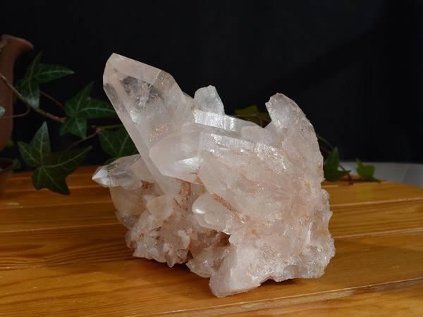 ヒマラヤ水晶原石クラスター ピンク系 [3] バドギ産 | パワーストーン 